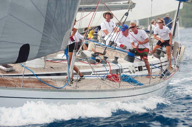 Class 7 winners Northern Child, Christian & Lucy Reynolds Swan 51 - BVI Spring Regatta and Sailing Festival 2012 © Todd VanSickle / BVI Spring Regatta http://www.bvispringregatta.org